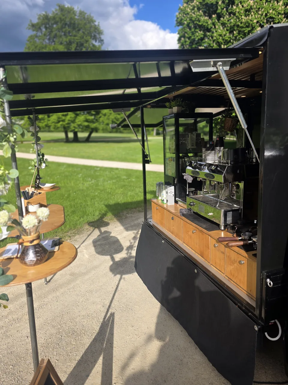 Espressomaschine auf einer Hochzeit