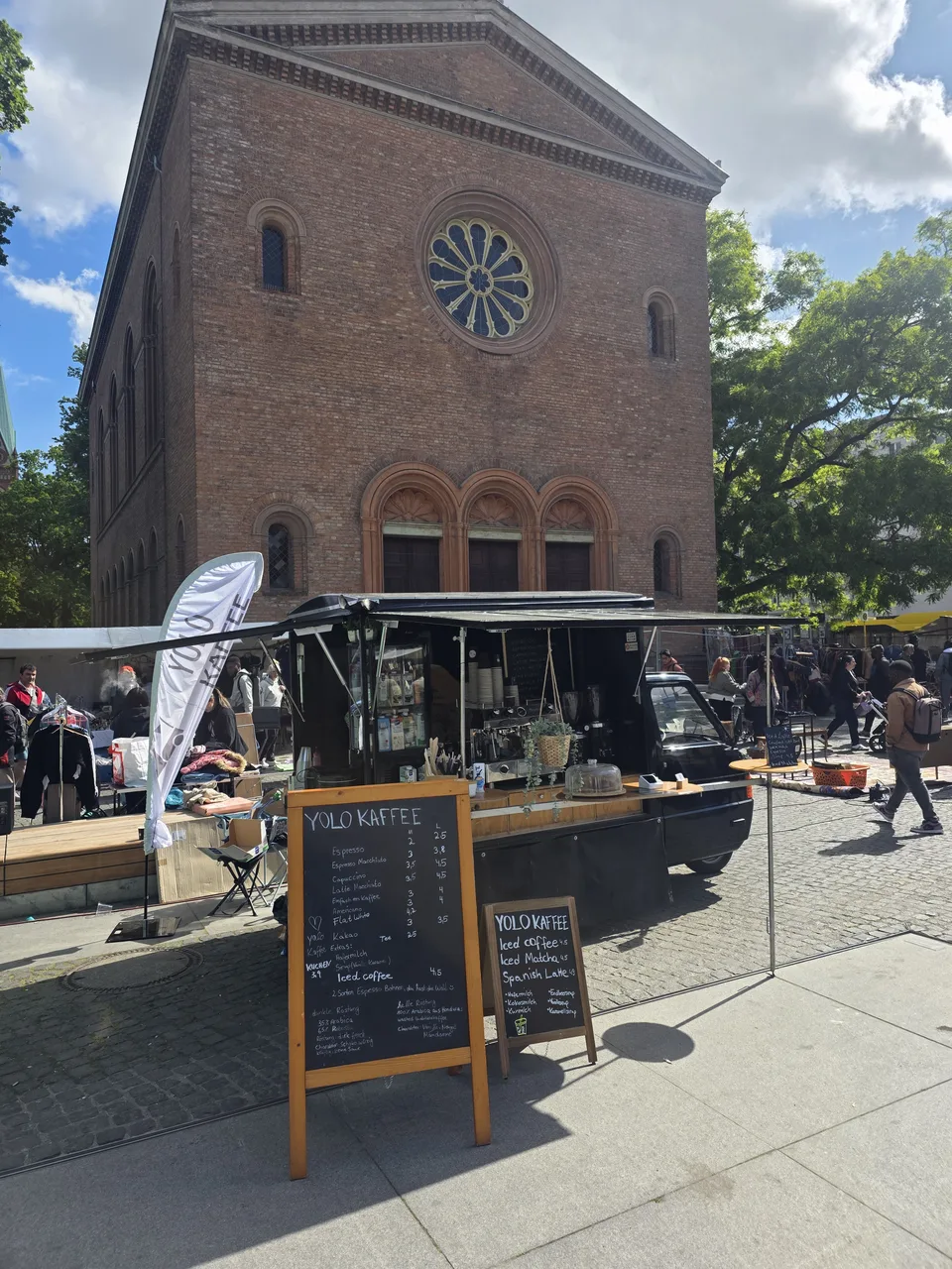 Mobile Kaffeebar am Kirchenmarkt